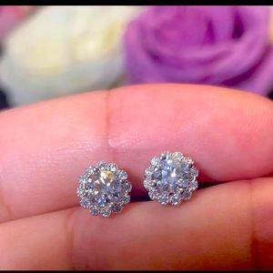 0.5ct (1ct pair) Moissanite Stud Earrings